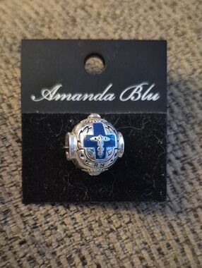 Amanda Blu RN Caduceus Medical Charm Pandora Style